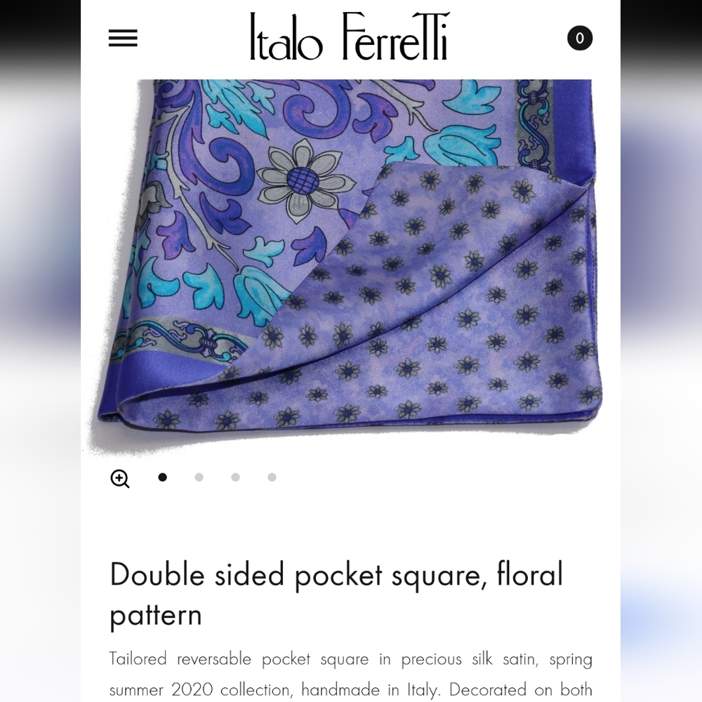5 Italo Ferretti pocket squares - Picture 2 of 7